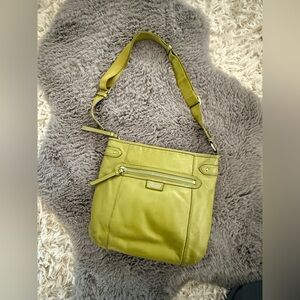 Pistachio Green Coach F23948 Soft Leather Crossbody Shoulder Handbag Purse
